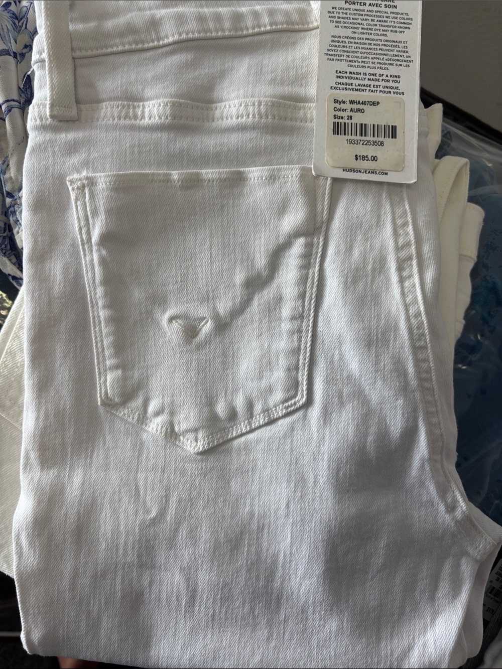 Hudson Jeans Women’s White Skinny High-Rise Jeans Size 28